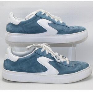 Skechers Court & Classics Light Blue Suede Arch Fit Sneakers 185202 LTBL Mens 9